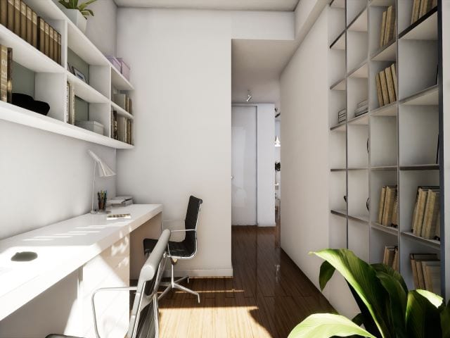 bücherregal raumhoch